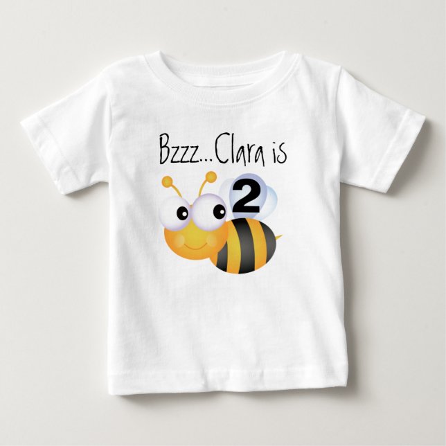 Buzz Bumblebee Customizable Birthday T-shirt (Front)