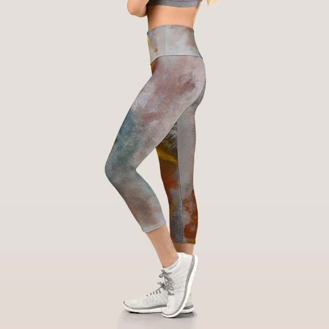 "Buzz" by Ramona Walach Capri Leggings (Left)