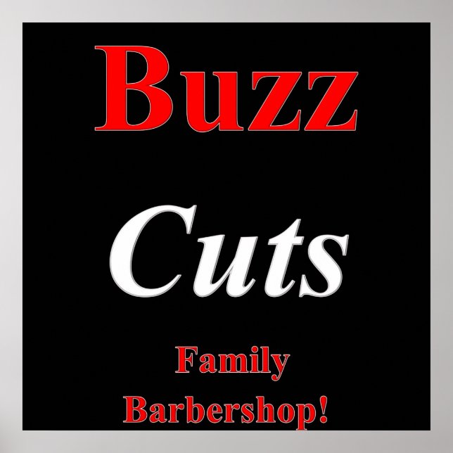 Buzz Coupes Famille Barbershop Poster Matte (Devant)