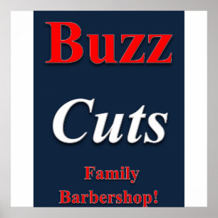 Buzz Coupes Famille Barbershop Poster Matte