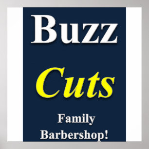 Buzz Coupes Famille Barbershop Poster Matte