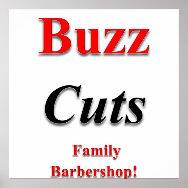 Buzz Cuts Poster Matte (Front)