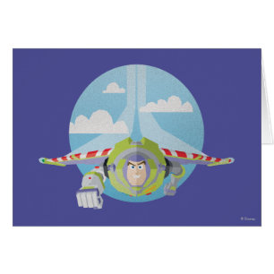 Buzz Flying Lightyear désespéré Retro Graphic