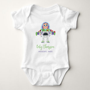 Buzz Lightyear   Baby Announcement with Date Bodysuit