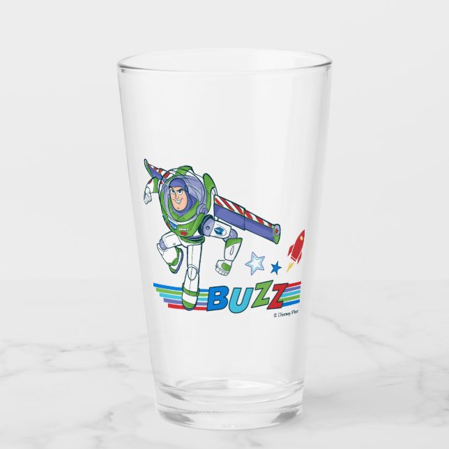 Buzz Lightyear Colourful Graphic Glass (Front)