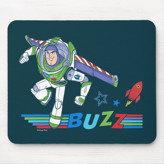 Buzz Lightyear Colourful Graphic Mouse Pad (Front)