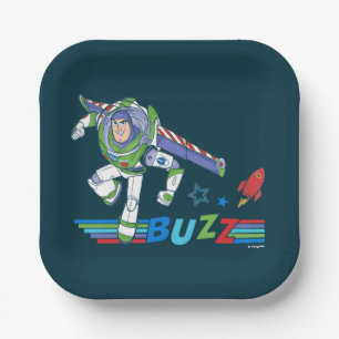 Buzz Lightyear Colourful Graphic Paper Plate
