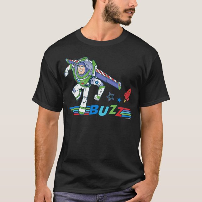 Buzz Lightyear Colourful Graphic T-Shirt (Front)