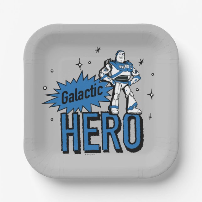 Buzz Lightyear | Galactic Hero Paper Plate (Front)
