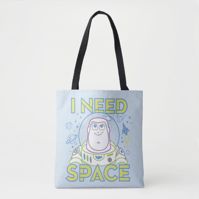 Buzz Lightyear "I Need Space" Tote Bag (Front)