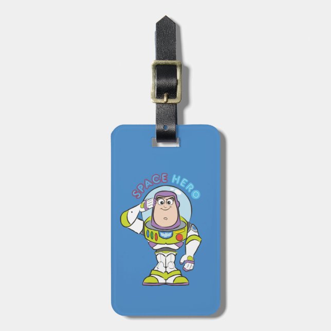 Buzz Lightyear "Space Hero" Luggage Tag (Front Vertical)
