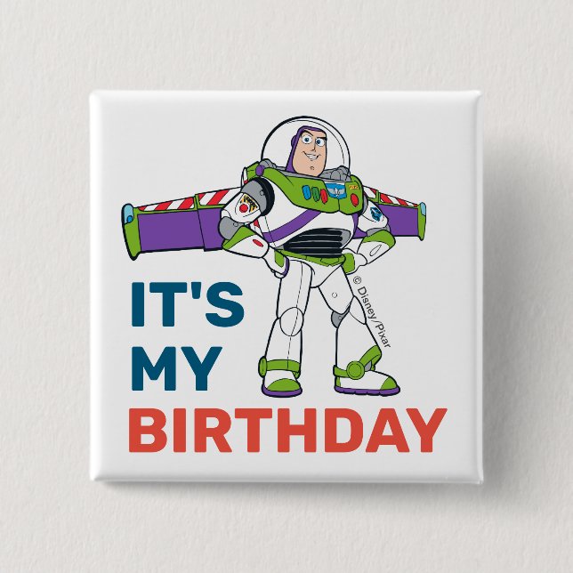 Buzz Lightyear | To Infinity and Beyond Birthday 2 Inch Square Button (Front)