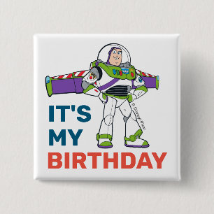 Buzz Lightyear   To Infinity and Beyond Birthday 2 Inch Square Button