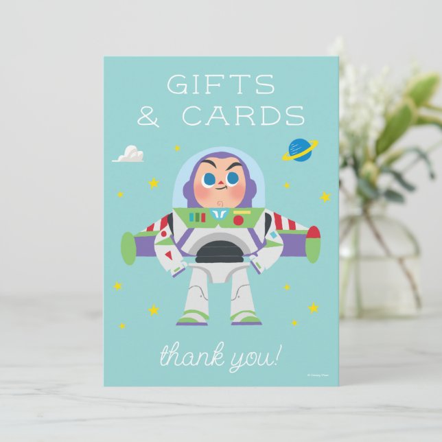Buzz Lightyear | To Infinity and Beyond Birthday Card (Standing Front)