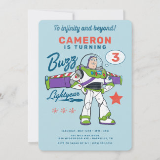 Buzz Lightyear | To Infinity and Beyond Birthday Invitation