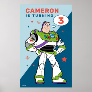 Buzz Lightyear   To Infinity and Beyond Birthday Poster
