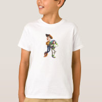 Buzz Lightyear & Woody standing back to back