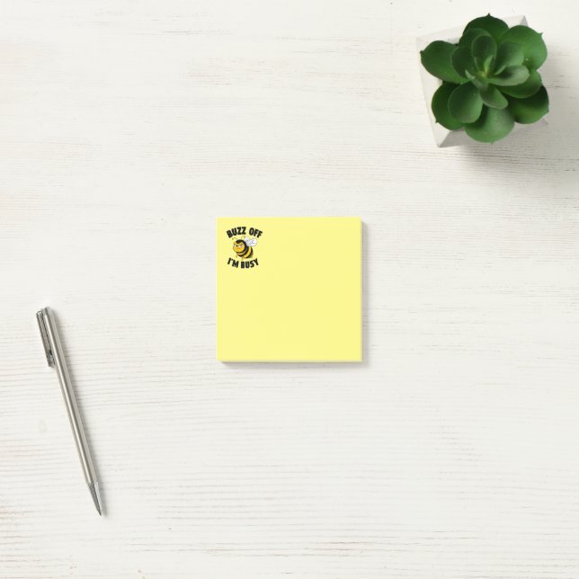 Buzz Off I'M Busy Post-it Notes (Office)