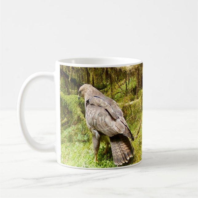 Buzzard looking for bugs to eat Mug (Left)
