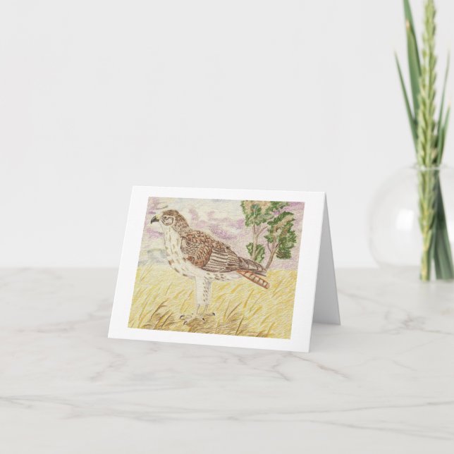 Buzzard Thank You Card (Front)