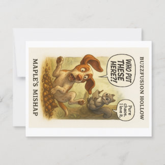 Buzzfusion Hollow Maple’s Mishap Greeting Card! Postcard