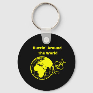 Buzzin' Around the World Keychain
