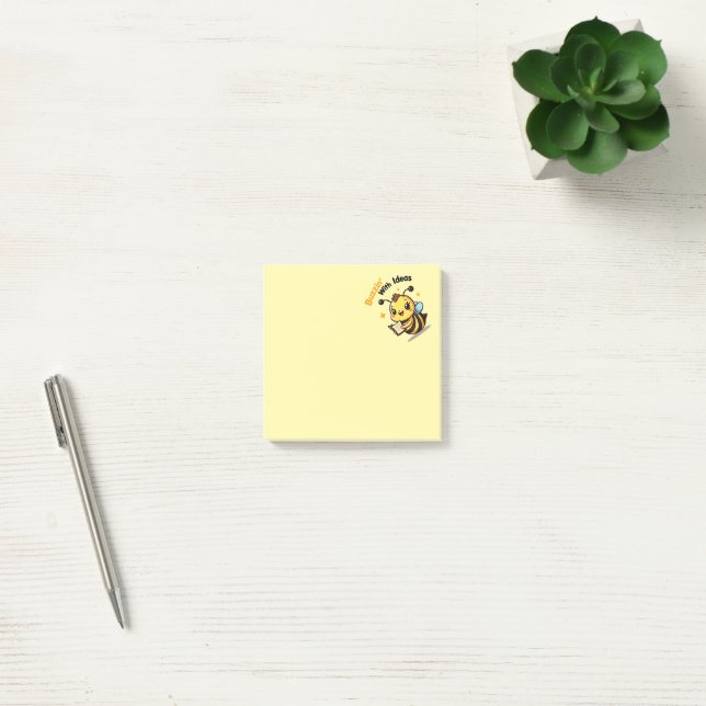 Buzzin' With Ideas Cute Bee Post-It Notes (Office)