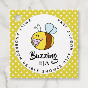 Buzzing Ba-BEE Baby Shower Cute Thank You Favour Favour Tags