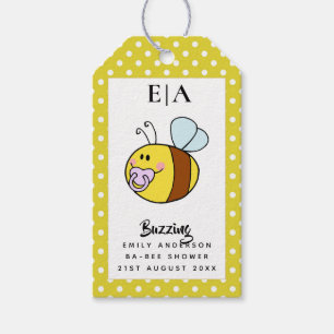 Buzzing Ba-BEE Baby Shower Cute Thank You Favour Gift Tags