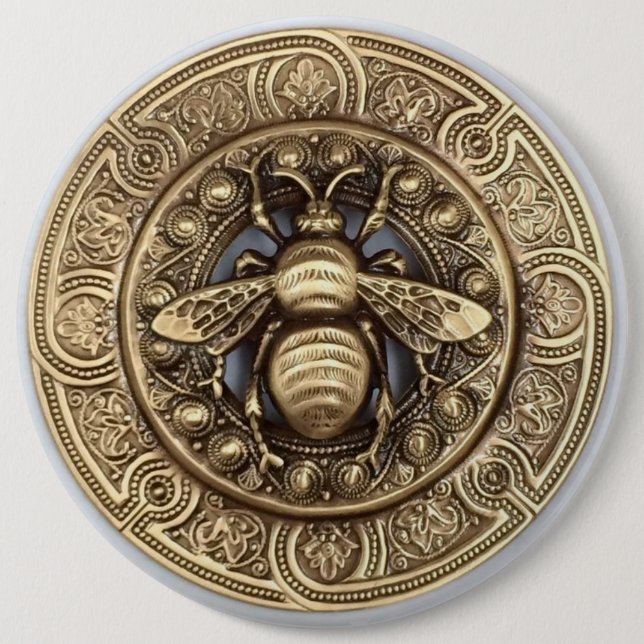 "Buzzing Beauty: Bee-Inspired Button Collection" (Front)