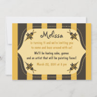 Buzzing Bee Invitation