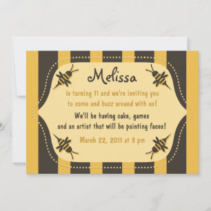 Buzzing Bee Invitation