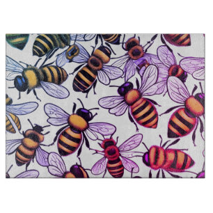 Buzzing bee maddness cutting board