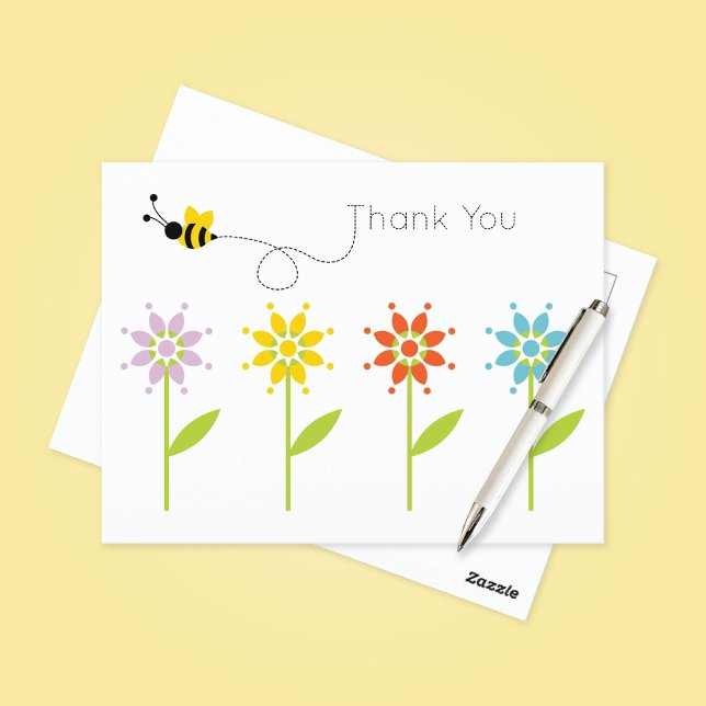 Buzzing Bumblebee Thank You Postcard (Creator Uploaded)
