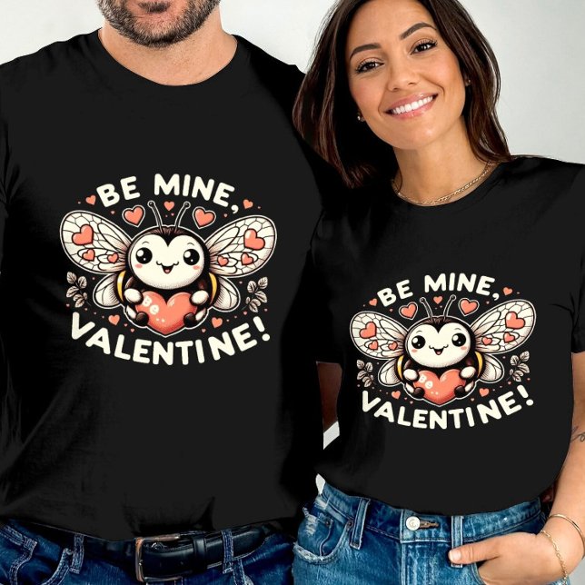 Buzzing Love Bee Mine Valentines Day  T-Shirt (Creator Uploaded)