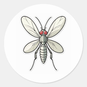 Buzzing Mosquito Sticker - A Tiny Annoying Friend