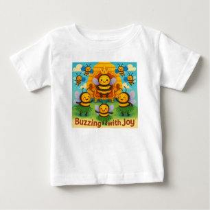 Buzzing with Joy – Cute Bee Kingdom Celebration Baby T-Shirt