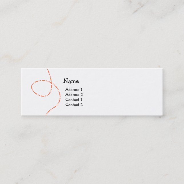 Buzzy Bee Mini Business Card (Front)
