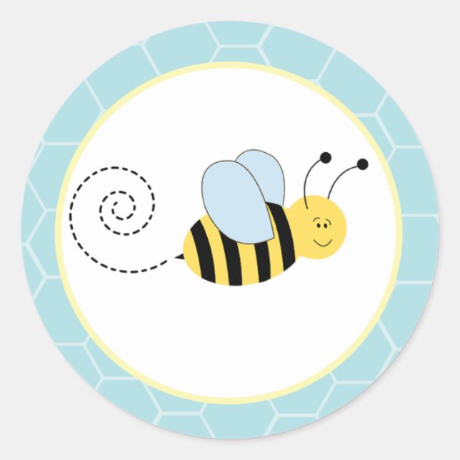 Buzzy Bees Bumble Bee Envelope Seals / Toppers 20 (Front)