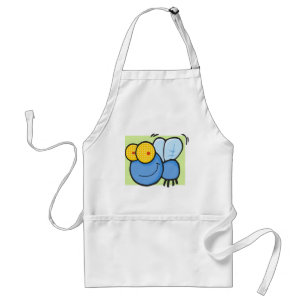 Buzzy the Fly with Green Background Standard Apron