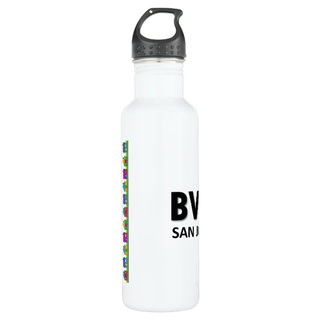 BVNA Water Bottle (24 oz) White (Front)