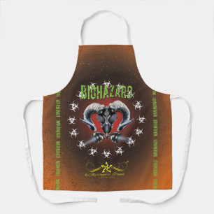 BW! BIOHAZARD WARNING! SKULL APRON