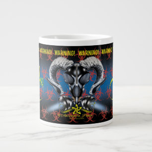 BW! BIOHAZARD WARNING! SKULL LARGE COFFEE MUG
