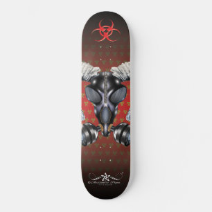 BW! BIOHAZARD WARNING! SKULL SKATEBOARD