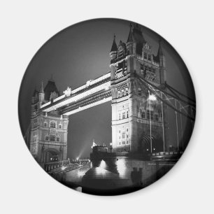 BW Black & White London Tower Bridge Magnet