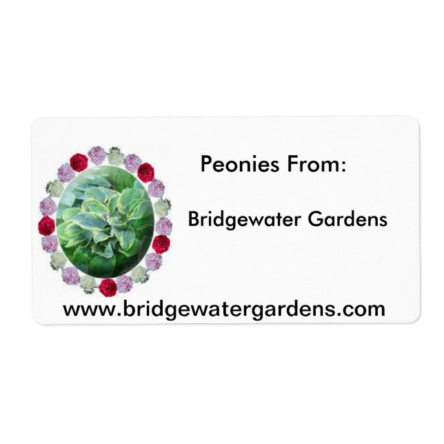 BW Gardens Logo, Bridgewater Gardens, Peonies F... (Devant)