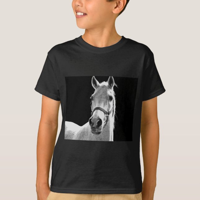 BW Horse T-Shirt (Front)