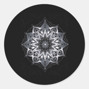 Bw Mandala Sticker 