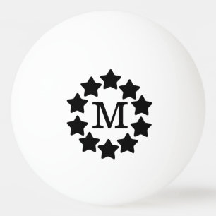BW Star Frame Monogrammed Ping Pong Ball