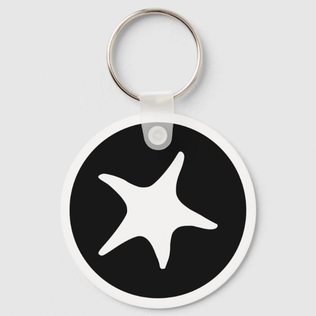 BW Starfish Keychain (Front)